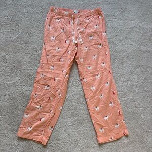 J. Crew Coral Falala Llama Pajama Pants